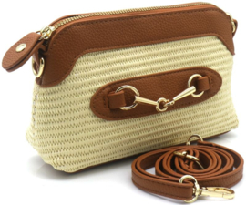 Tas "raphia marron"