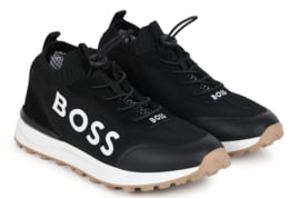 Zwart instap sneaker BOSS