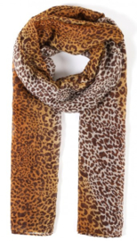 Sjaal "baby leopard" bruin