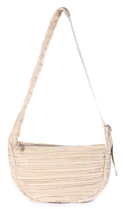 Beige tas " plis drôles "