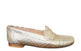 Goud vlecht mocassin