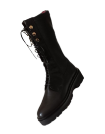 Zwart veter ¾ boot Lilian
