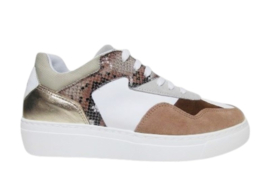 Cognac wit sneaker