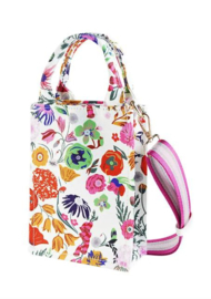 Gebloemde cross body tas