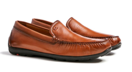 Cognac leren mocassin