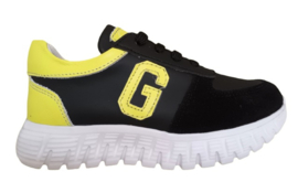 Zwart geel GUESS sneaker