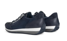 Donkerblauw rits sneaker