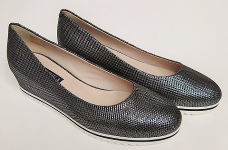 sleehak ballerina zwartbrons Dames schoenen Vos Schoenmode