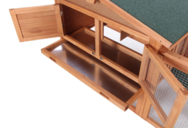 Topmast Konijnenhok Sunshine Jumbo - 230 x 53 x 70 cm - Voor Buiten - Hout