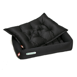 Doctor Bark orthopedische hondenmand set met inlegkussen zwart