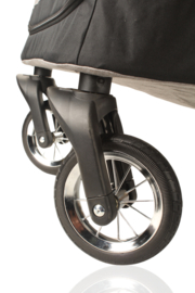 Topmast Hondenbuggy Big Smart - Grijs - 4 Wielen - 40 Kilo Draagvermogen