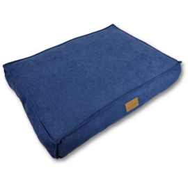 TOPMAST HONDENKUSSEN - VELOURS SOFT SERIE - NAVY BLAUW