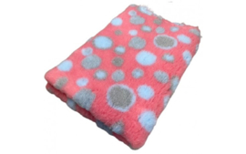 Vet Bed Circles Roze Blauw Grijs - latex anti-slip