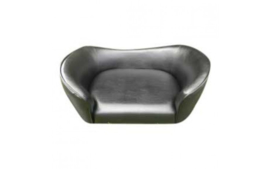 Hondenbank Leatherlook zwart Rio.77x55x38cm