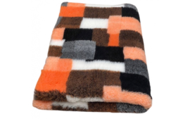 Vet Bed Patchwork Oranje Latex Anti Slip