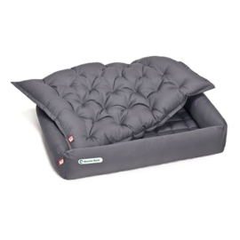 Doctor Bark orthopedische hondenmand set met inlegkussen grijs