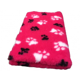 Vet Bed Fuchsia met Witte en Zwarte Pootjes Latex Anti Slip