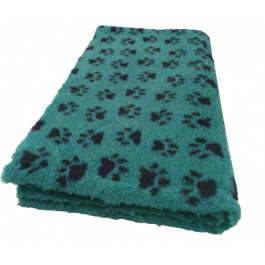 Vet Bed Groen met Zwarte Voetprint Latex Anti Slip