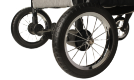 Topmast Hondenbuggy Big Smart - Grijs - 4 Wielen - 40 Kilo Draagvermogen