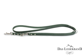 Das Lederband  Weinheim  -  Verst. Looplijn - 200 cm -Hunting green