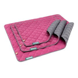Doctor Bark Fleece-Quilt Hondendeken Pink - grijs