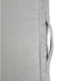 TOPMAST HONDENKUSSEN - VELOURS SOFT SERIE - ZILVERGRIJS