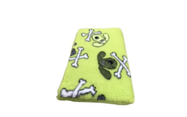 Vet Bed Dog Crossbones Limegroen anti-slip