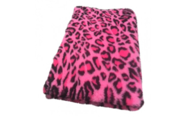 Vet Bed Luipaard Roze Fuchsia Latex Anti Slip