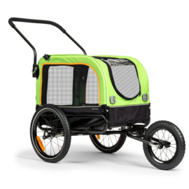 TOPMAST VARIO 2-in-1 Hondenaanhanger & Hondenbuggy Blauw Zwart