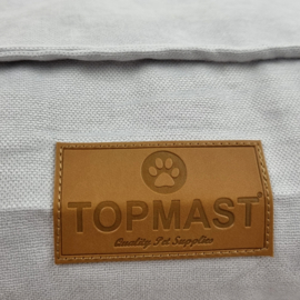 TOPMAST HONDENKUSSEN - VELOURS SOFT SERIE - ZILVERGRIJS