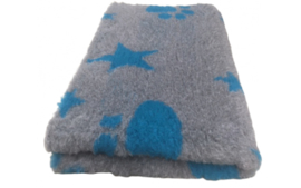 Vet Bed Stars & Paws - Antraciet Blauw - Latex Anti Slip