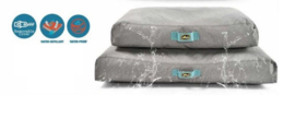 TOPMAST HONDENKUSSEN WATERPROOF POLYESTER GRIJS - 110 X 73 X 18 CM