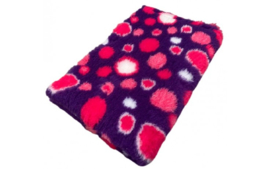 Vet Bed Circles Paars Roze Wit - latex anti-slip