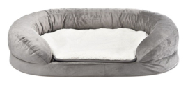 TOPMAST ORTHOPEDISCH HONDENBED - 100 X 65 X 24 CM - GRIJS