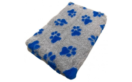 Vet Bed Xtra Soft - 2 kleur Big Paw- Grijs Blauw latex anti-slip