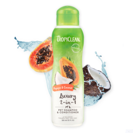 TropiClean - Luxe 2 in 1 Shampoo & Conditioner - 355ml