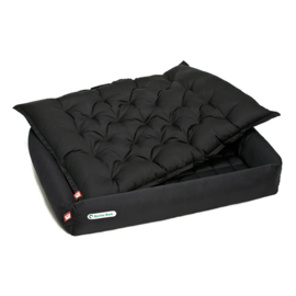 Doctor Bark orthopedische hondenmand set met inlegkussen zwart