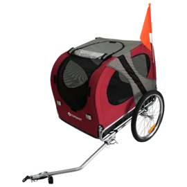 Topmast Hondenfietskar Original - Opvouwbaar - Rood - Medium