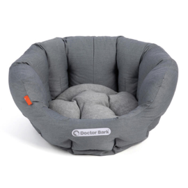 Doctor Bark Hondenmand Rond  Licht Grijs