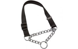 Nylon Halsband met Slipketting