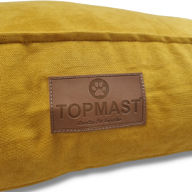 TOPMAST HONDENKUSSEN - VELOURS SOFT SERIE - YELLOW GOLD