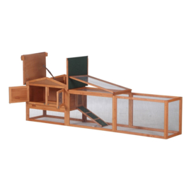 Topmast Konijnenhok Sunshine Jumbo - 230 x 53 x 70 cm - Voor Buiten - Hout