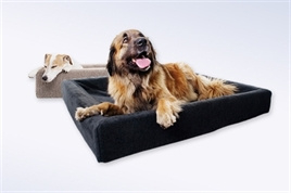 BIA BED FLEECE HOES HONDENMAND GRIJS BIA-4 85X70X15 CM