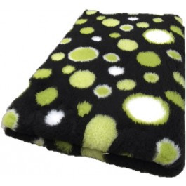 Vet Bed Circles Groen Zwart Wit - latex anti-slip.