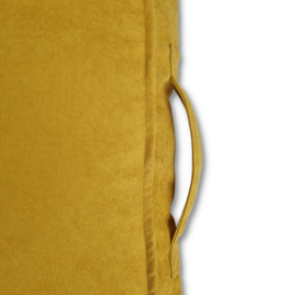 TOPMAST HONDENKUSSEN - VELOURS SOFT SERIE - YELLOW GOLD