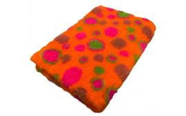 Vet Bed Circles Oranje Groen Fuchsia - latex anti-slip