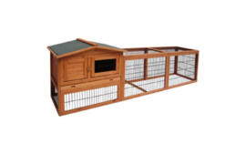 Topmast Konijnenhok Sunshine Jumbo - 230 x 53 x 70 cm - Voor Buiten - Hout