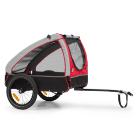 TOPMAST SHUTTLE Hondenfietskar - SmartSpace - <45 kg - Zwart Rood - 54 x 58 x 86 cm