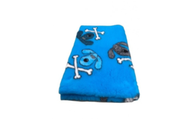 Vet Bed Dog Crossbones Turquoise anti-slip