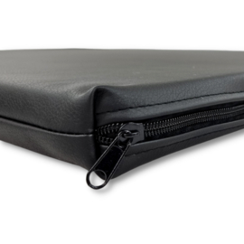 Topmast Leatherlook Benchkussen - Zwart - Diverse Maten